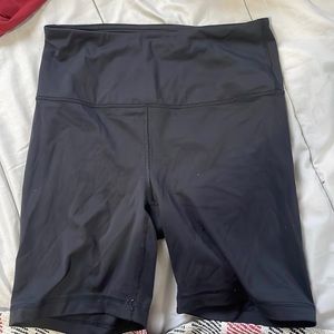 Black 90 Degree Biker shorts in the color black